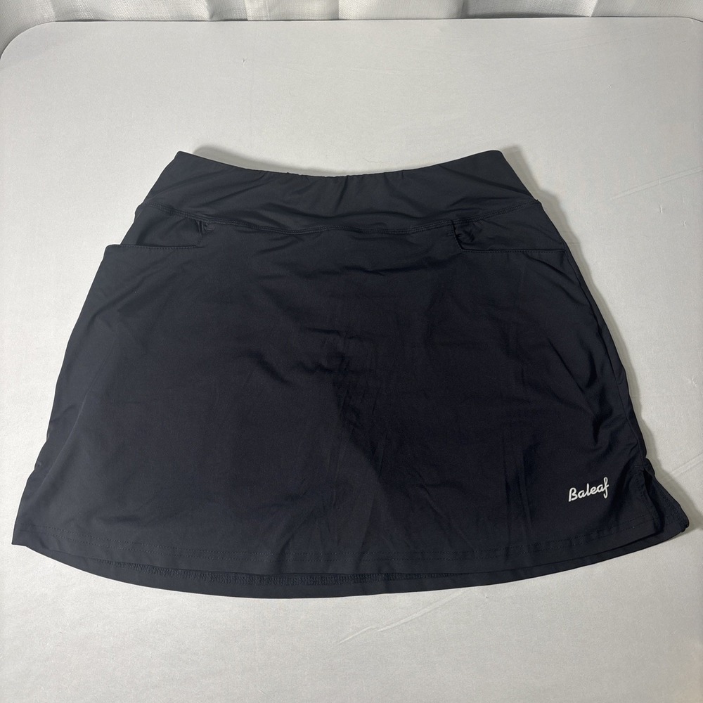 Baleaf Size Large Black Active Skort Pockets Golf Tennis Hiking Outdoor